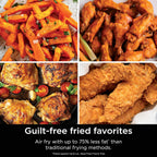 Ninja Air Fryer DoubleStack XL, 10 Qt, 6-in-1, Deep Grey, SL401 | Air fry, broil, roast, bake, reheat, dehydrate, Cooks 4 foods at once, Fits 5 lb chicken