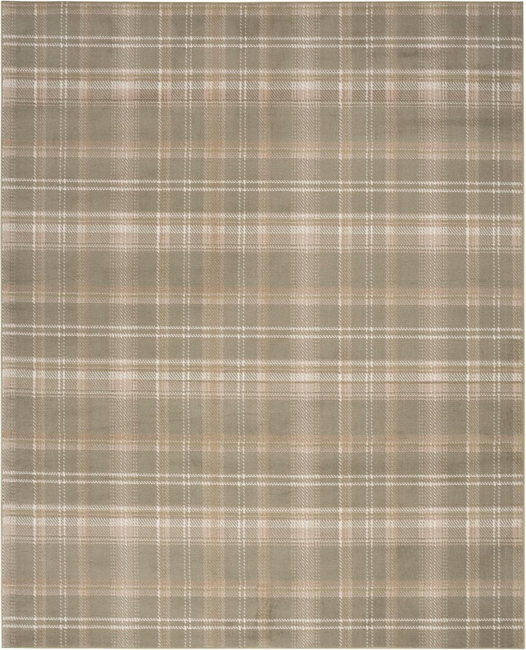 Nourison Home Grafix Olive 7' x 10' Area Rug - Easy Clean, Non Shedding, Bed Room, Living Room, Dining Room, Kitchen (7' x 10')