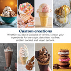 Ninja Creami Scoop & Swirl 13-in-1 Ice Cream and Soft Serve Maker, NC701BR | Ninja Creami Scoop and Swirl turns almost anything into ice cream and soft serve at a button touch, scooped or swirled