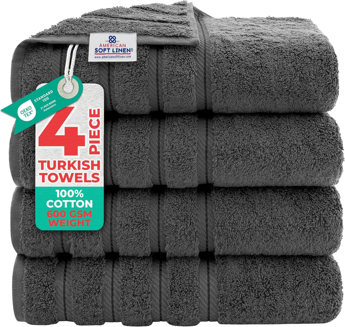 American Soft Linen 100% Cotton Luxury Turkish Towels, Makeup Remover Set