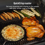 Ninja FlexFlame ProConnect Grill & Smoker, 5-in-1, Black/Gold, PG305 | Ninja FlexFlame ProConnect smokes & griddles with 200-600°F precision, synced to your phone for real-time cook alerts.