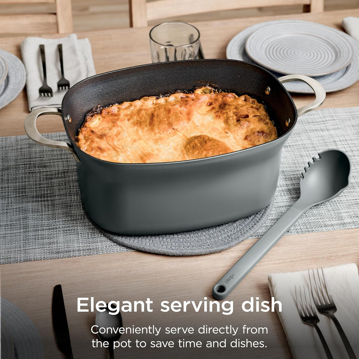 Ninja® PossibleCooker™ PRO 14-in-1, 8.5-qt, Sea Salt Gray, MC1001 | 14-in-1 replaces 14 appliances, Triple Fusion Heat®, slow cook, sauté, roast & steam, nonstick oven-safe pot to 500°F.