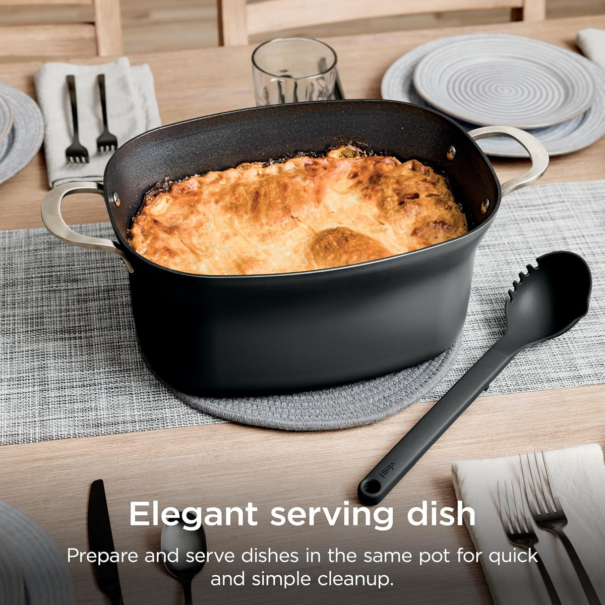 Ninja® PossibleCooker™ PLUS 12-in-1, 8.5-qt, Black, MC1010 | 12-in-1 replaces 12 appliances, Sous Vide & Proof, glass lid, nonstick oven-safe pot to 500°F, cooker-to-oven-to-table.