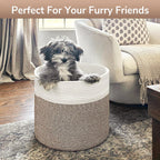 Goodpick Woven Rope Basket for Blankets Fit Nursery & Living Room, 45L