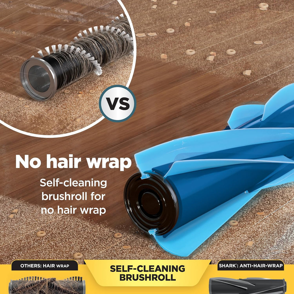 Shark Clean & Empty Cordless Stick Vacuum, 40-Min Runtime, Blue, BU3523