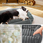 Bedsure ComfyFleece® Cute Dog Beds Large Sized Dog Washable，36in Cream