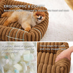 Bedsure ComfyFleece® Cute Dog Beds Large Sized Dog Washable，36in Cream