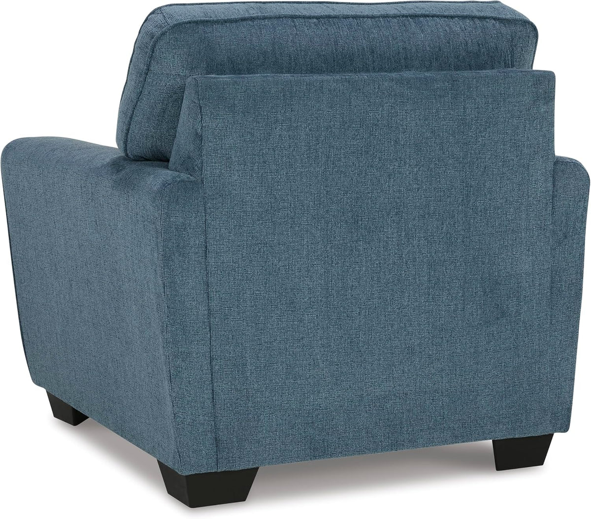 Signature Design by Ashley Cashton Oversized Accent Chair, Blue Arm Chair | Soft 100% polyester chenille, Durable wood and engineered wood frame, Spacious design for ultimate living room comfort