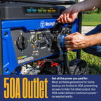 Westinghouse 14500 Peak Watt Tri-Fuel Home Backup Portable Generator, Remote Electric Start, Transfer Switch Ready, Gas, Propane, and Natural Gas Powered