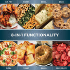 Ninja Flip Toaster Oven & Air Fryer, 8-in-1, Stainless Steel, SP151 | Air fry, bake, broil, toast, bagel, dehydrate, reheat, 1800W, Flip up & away, XL capacity