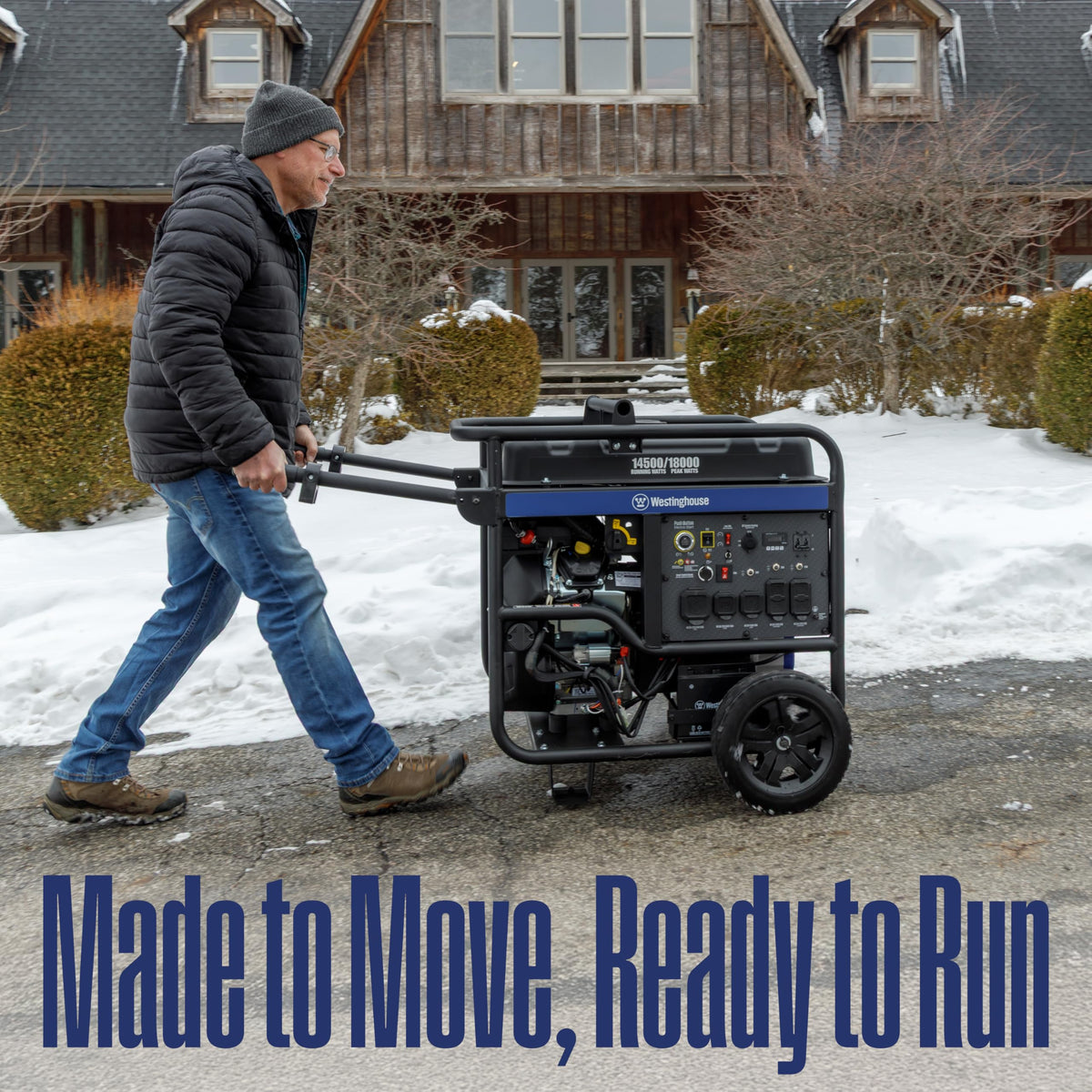Westinghouse 18000 Peak Watt Tri-Fuel Home Backup Portable Generator, Remote Electric Start, Transfer Switch Ready, Gas, Propane, and Natural Gas Powered, CO Sensor