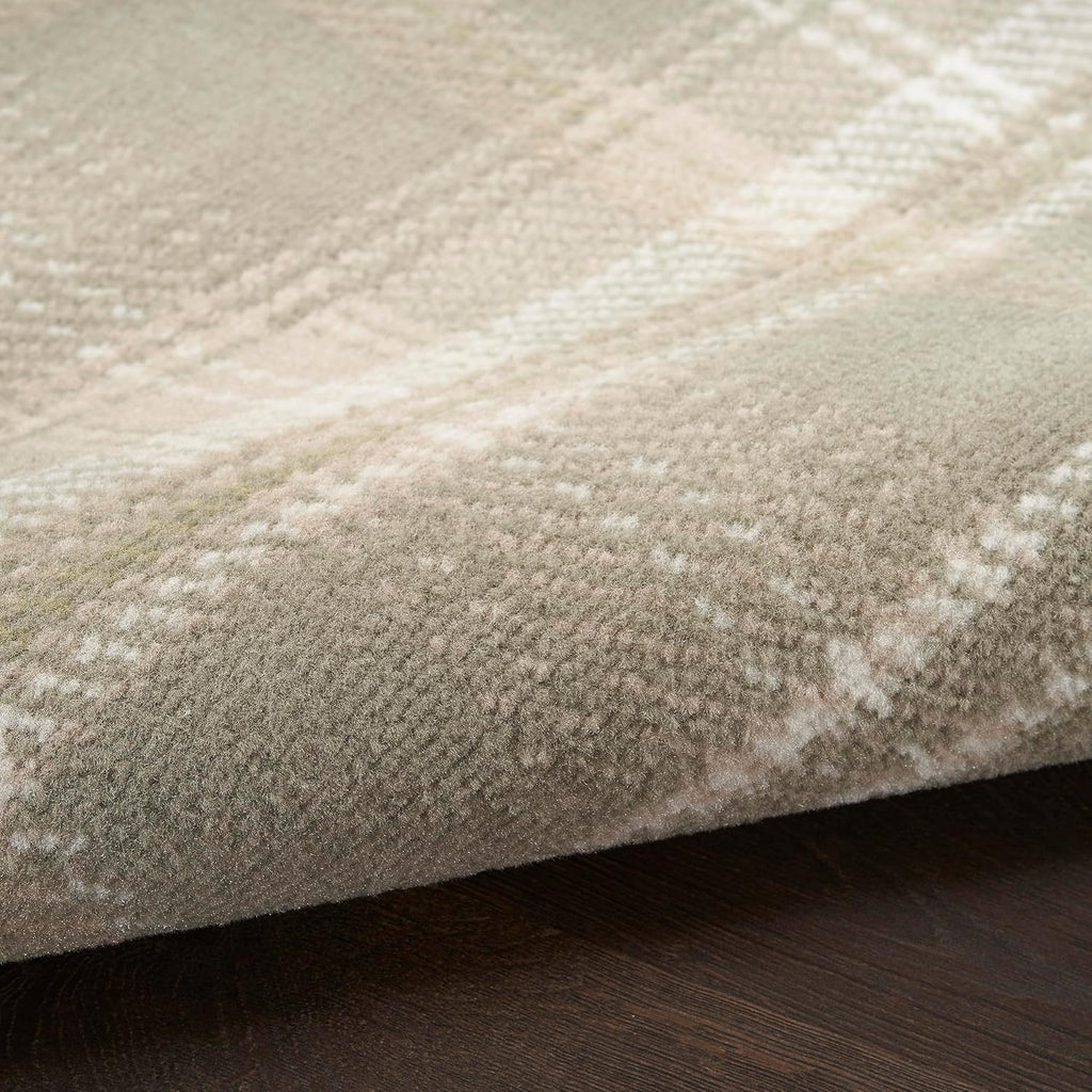 Nourison Home Grafix Olive 7' x 10' Area Rug - Easy Clean, Non Shedding, Bed Room, Living Room, Dining Room, Kitchen (7' x 10')