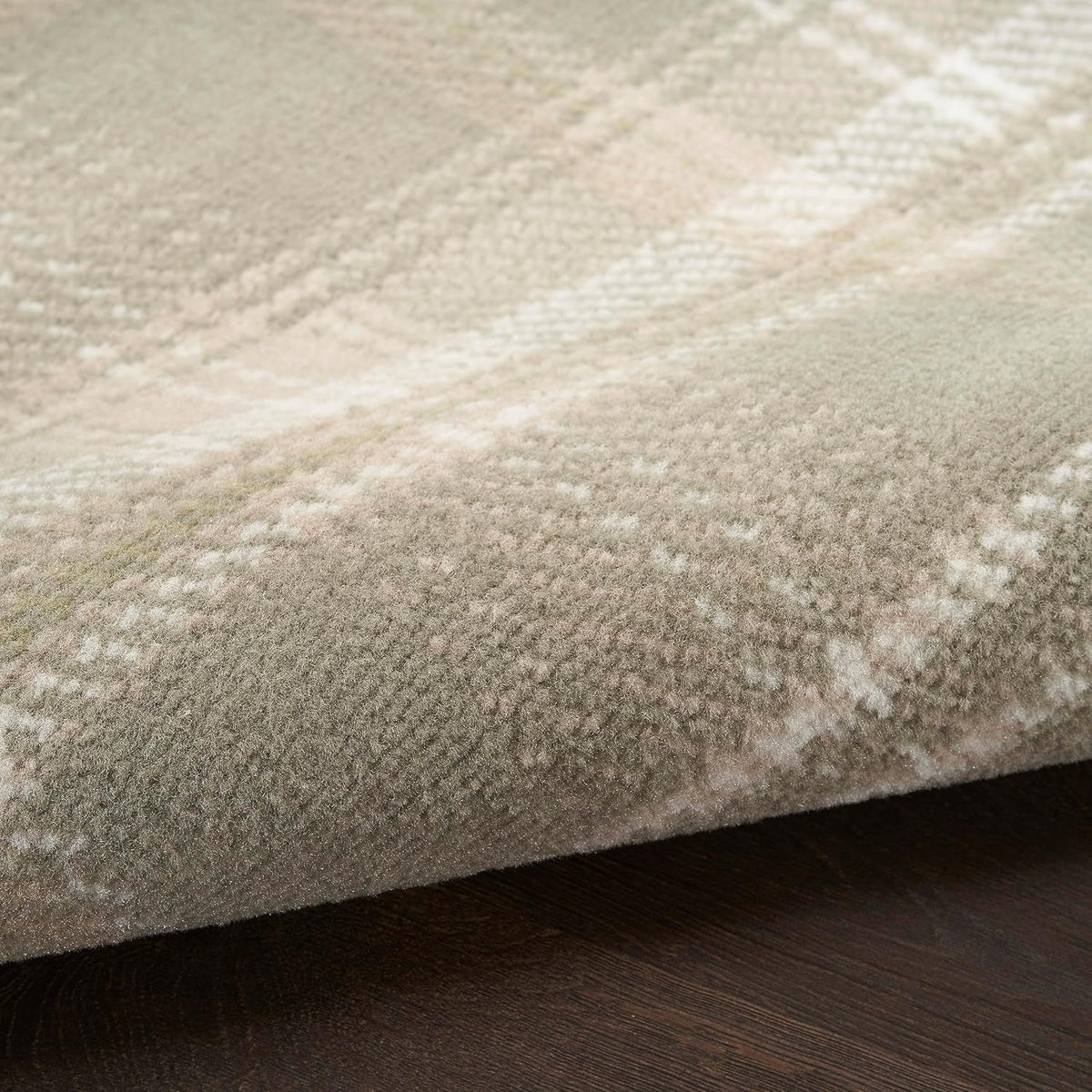 Nourison Home Grafix Olive 7' x 10' Area Rug - Easy Clean, Non Shedding, Bed Room, Living Room, Dining Room, Kitchen (7' x 10')