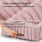 Bedsure ComfyFleece® Cute Dog Beds Large Sized Dog Washable，36in Cream