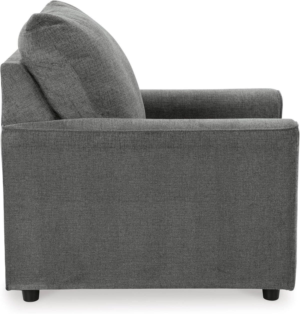 Signature Design by Ashley Stairatt Upholstered Accent Chair, Gravel Gray | 100% polyester fabric, Smooth platform foundation, 38 in width, Attached back and loose seat cushions, Flared arms