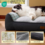 Bedsure SupportMax® Extra Thick Orthopedic XL Dog Bed for Extra Large Dogs
