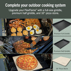 Ninja FlexFlame Grill & Smoker, Electric & Propane, 5-in-1, Blue, PG301BL | Ninja FlexFlame is a 5-in-1 grill, smoker & griddle with precise 200-600°F control, fitting 3 chickens or 4 rib racks