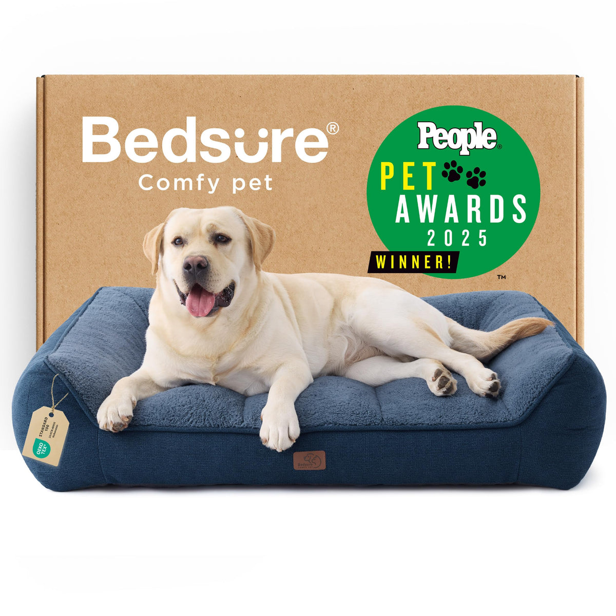 Bedsure SupportMax® Extra Thick Orthopedic XL Dog Bed for Extra Large Dogs