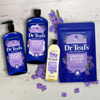 Dr Teal's Foaming Bath with Pure Epsom Salt, Soothe & Sleep with Lavender, 34 fl oz (Pack of 2)
