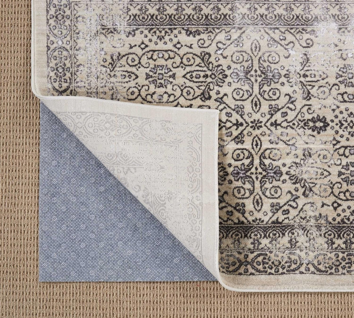 Nourison Home RugLoc Grey 1'8" x 7'6" Non-Slip Rug Pad, (2x8)