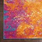 Nourison Home Passion Sunburst 8' x 10' Area-Rug, Modern, Abstract, Easy-Cleaning, Non Shedding, Bed Room, Living Room, Dining Room, Kitchen