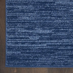 Nourison Home Essentials Indoor Outdoor Area Rug, Navy Blue, 4' x 6'