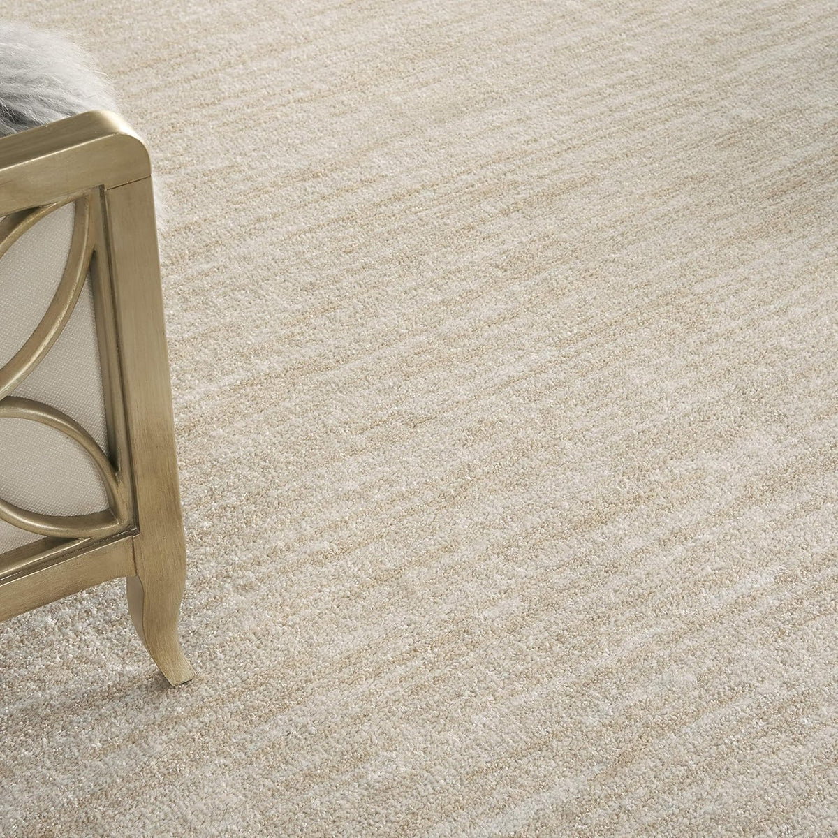 Nourison Home Essentials Indoor Outdoor Area Rug, Ivory Beige, 7' x 10'