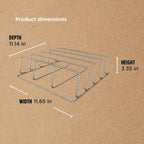 Ninja XL Woodfire Rib Rack, for OG800/OG900, 4-Full Racks of Ribs, Steel | Ninja Woodfire XL Rib Rack raises ribs off the grate for even airflow, fitting up to 4 racks at once for 2x more space