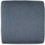 Signature Design by Ashley Modmax Oversized Square Accent Ottoman, Ink Blue | Stain-resistant Next-Gen Nuvella performance fabric, 32 in square footprint, Fits modular sectionals, No assembly required