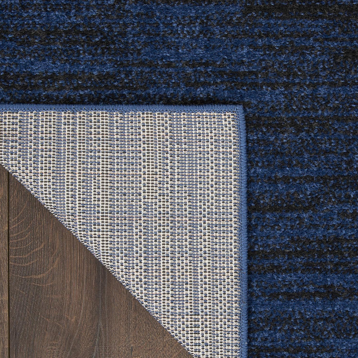 Nourison Home Nourison Essentials Midnight Blue 7' x Square Area Rug - Easy Clean, Non Shedding, Bed Room, Living Room, Dining Room, Kitchen (7' x Square)