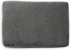 Signature Design by Ashley Stairatt Gray Rectangular Upholstered Ottoman | Plush gray chenille upholstery, Fully assembled couch extension, Sturdy 33x23 in footprint