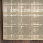 Nourison Home Grafix Olive 7' x 10' Area Rug - Easy Clean, Non Shedding, Bed Room, Living Room, Dining Room, Kitchen (7' x 10')