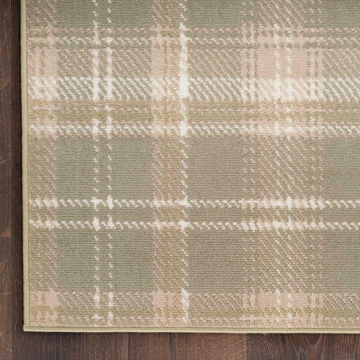 Nourison Home Grafix Olive 7' x 10' Area Rug - Easy Clean, Non Shedding, Bed Room, Living Room, Dining Room, Kitchen (7' x 10')